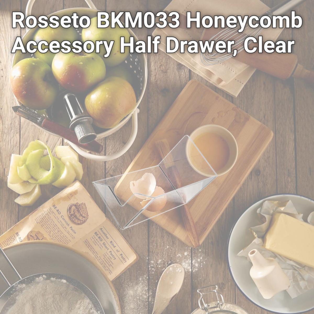 Picture of Rosseto BKM033 Honeycomb Accessory Half Drawer, Clear
