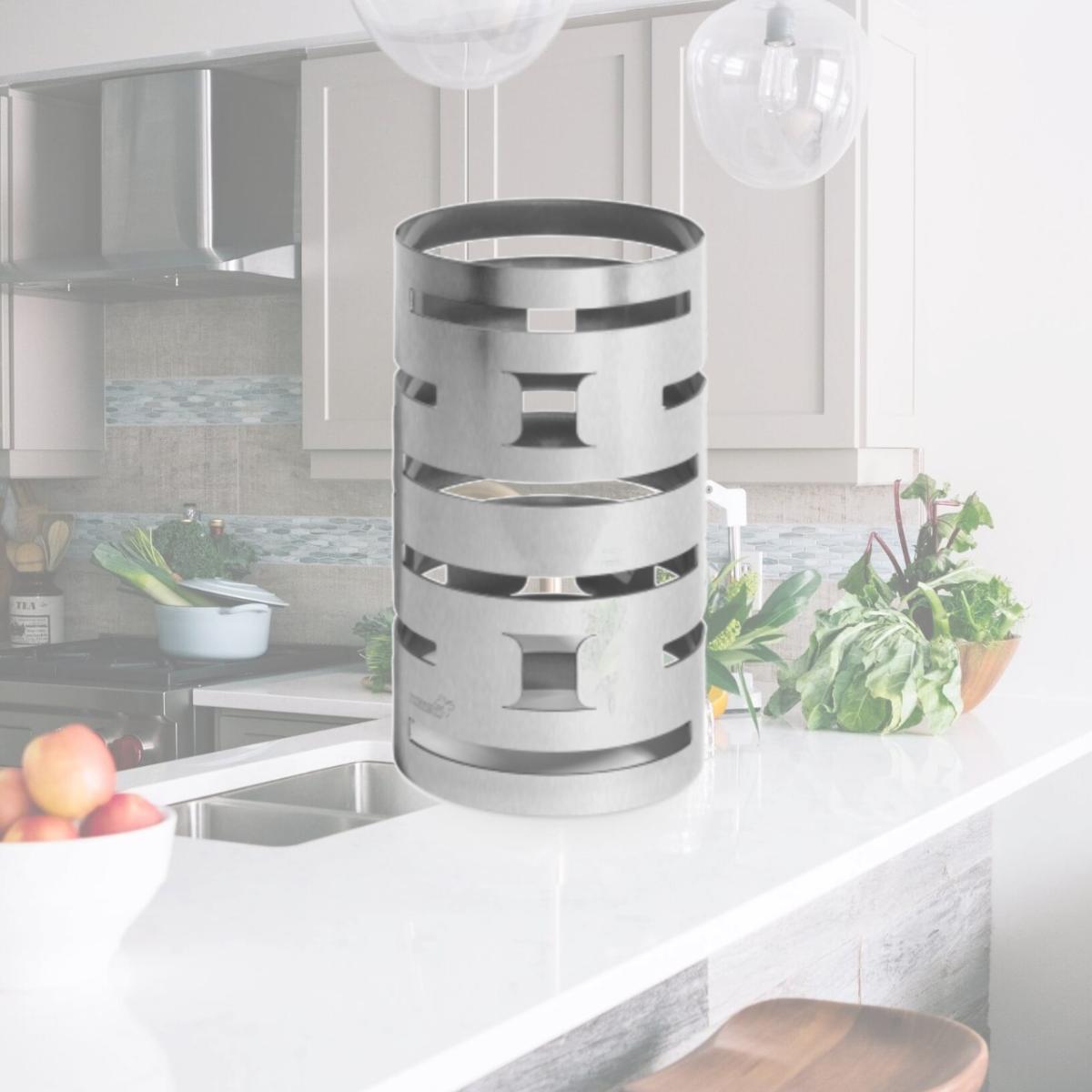 Picture of Rosseto Serving Solutions SM184 Multi-Level 12 in. Riser- Round Stainless Steel