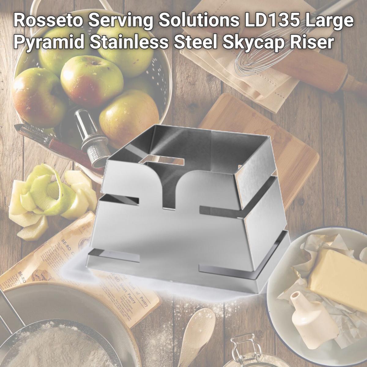 Picture of Rosseto Serving Solutions LD135 Large Pyramid Stainless Steel Skycap Riser