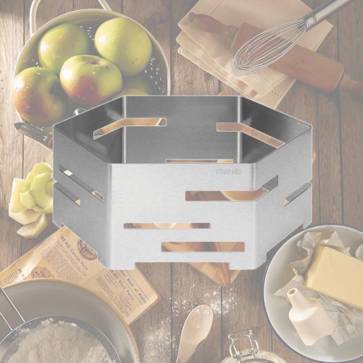 Picture of Rosseto Serving Solutions SM118 Riser - Large Stainless Steel Brushed Finish