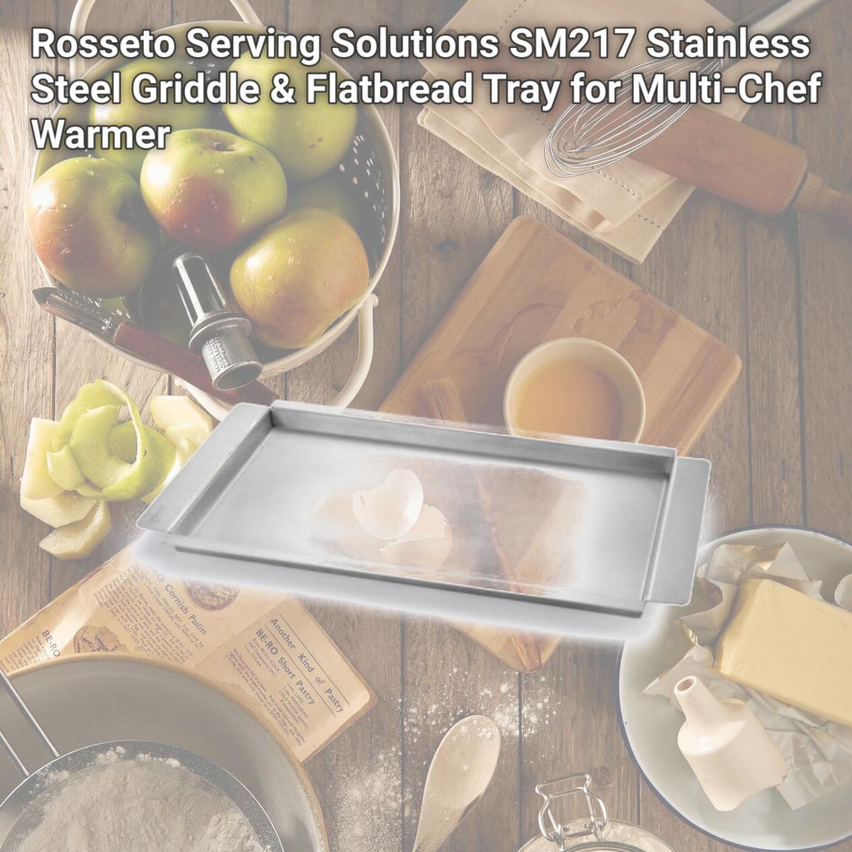 Picture of Rosseto Serving Solutions SM217 Stainless Steel Griddle & Flatbread Tray for Multi-Chef Warmer