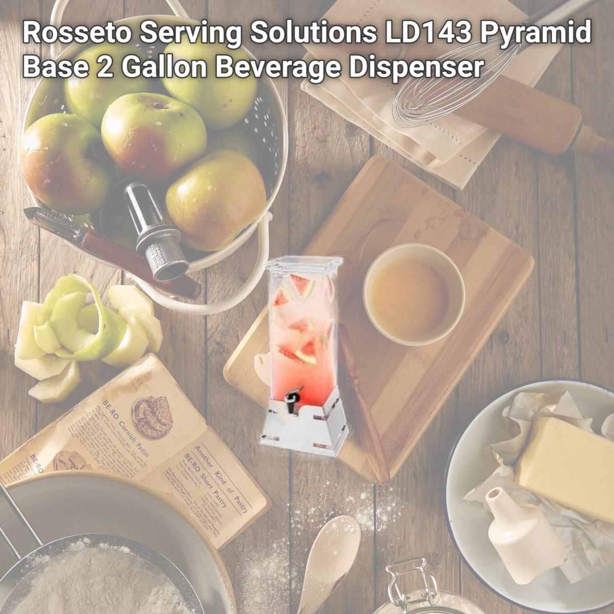 Picture of Rosseto Serving Solutions LD143 Pyramid Base 2 Gallon Beverage Dispenser