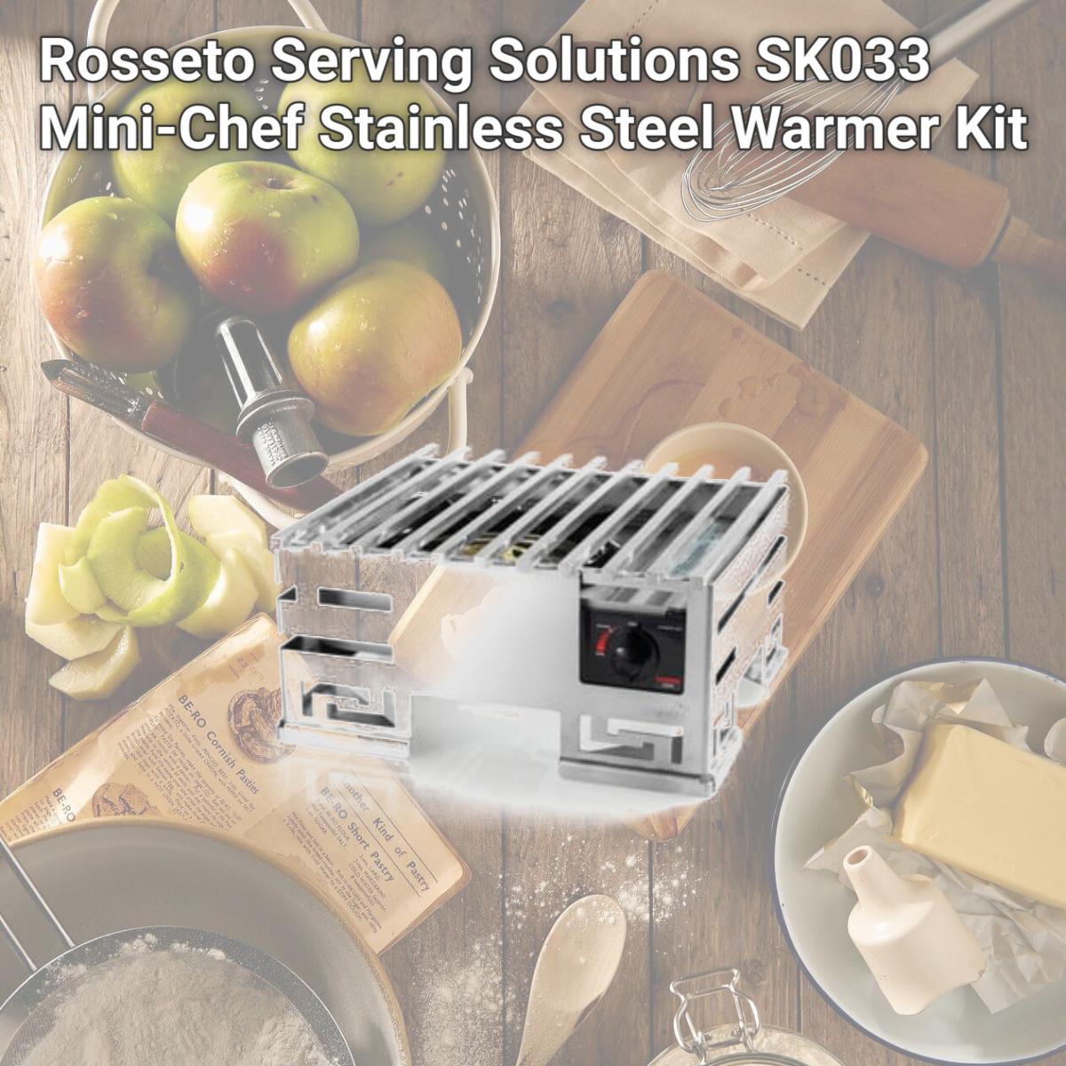 Picture of Rosseto Serving Solutions SK033 Mini-Chef Stainless Steel Warmer Kit