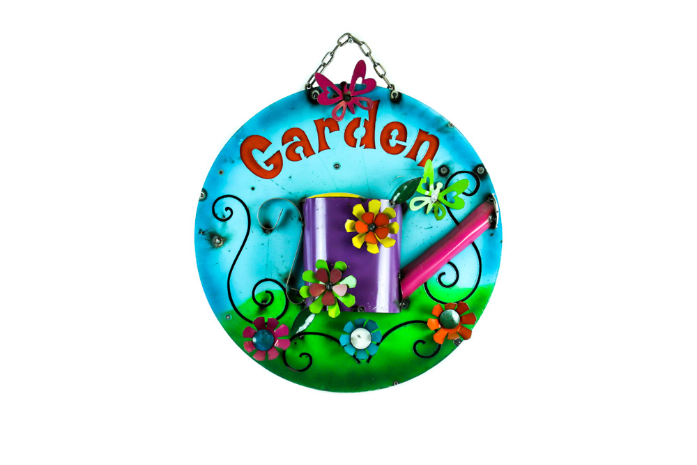 100563 Watering Can Round Sign