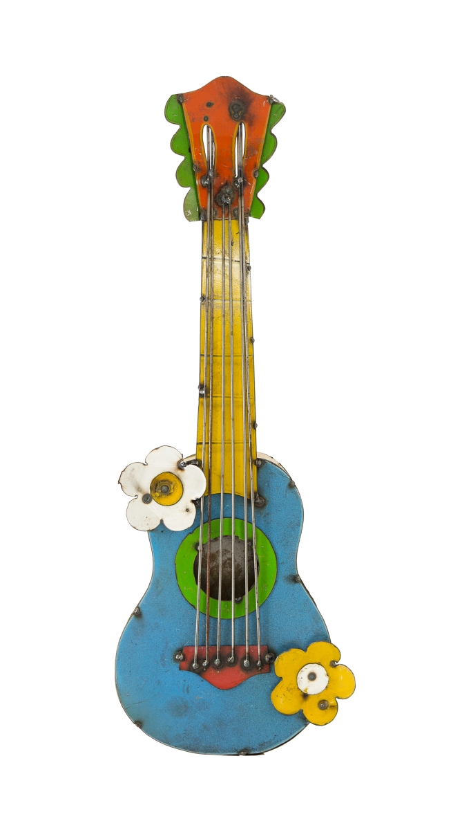 10053 Guitar Figurine, Multi Color - Small