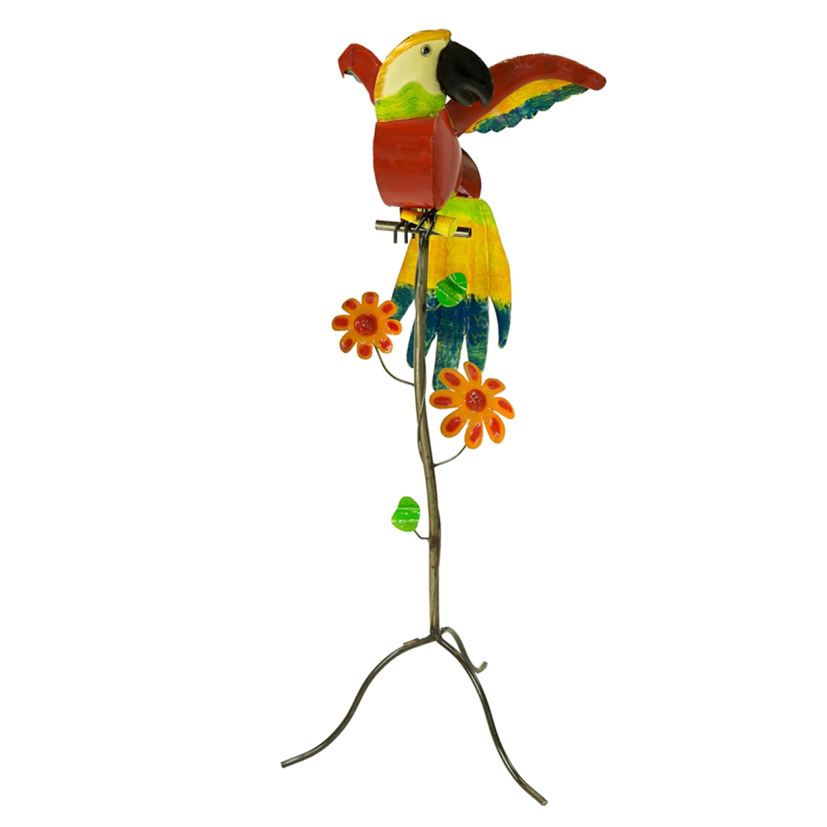 10202 Macaw On Stand Garden Statue - Large