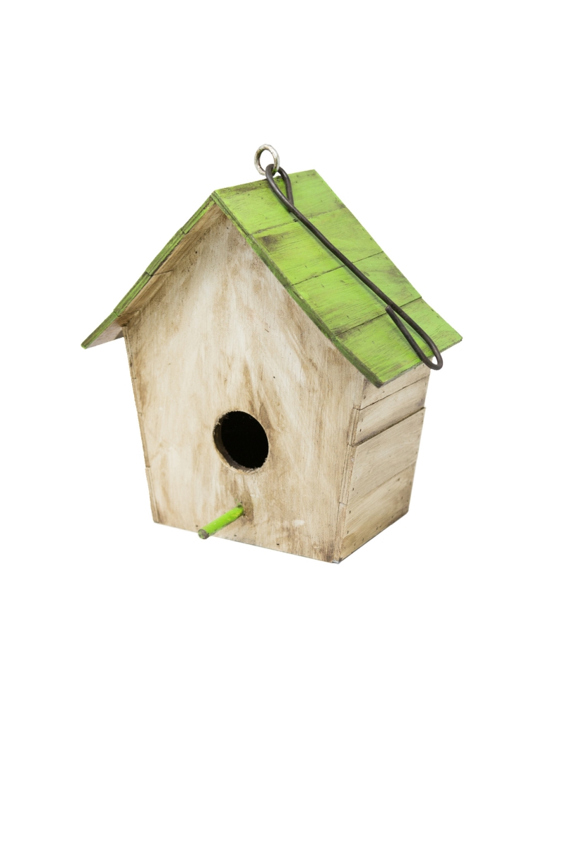 12325 Classic Wooden Bird House, Multi Color