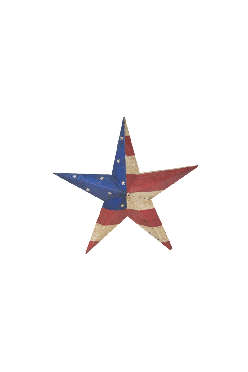 12332 Usa 3d Wooden Star For Decor