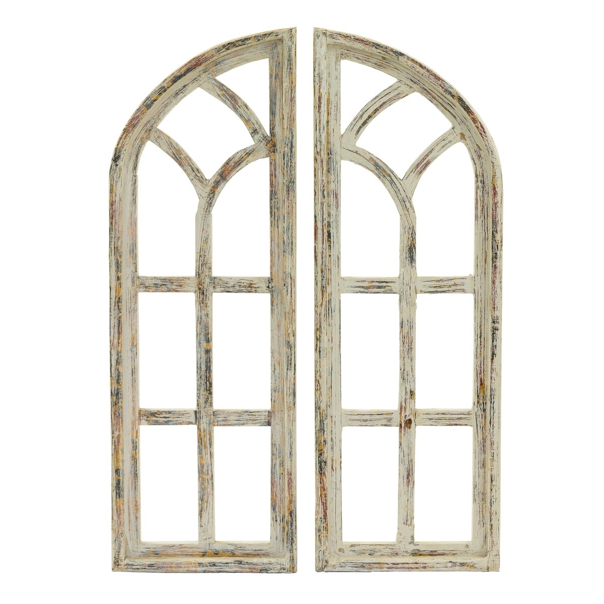 12420 Window Frame Leaf Wall Accent - 2 Piece