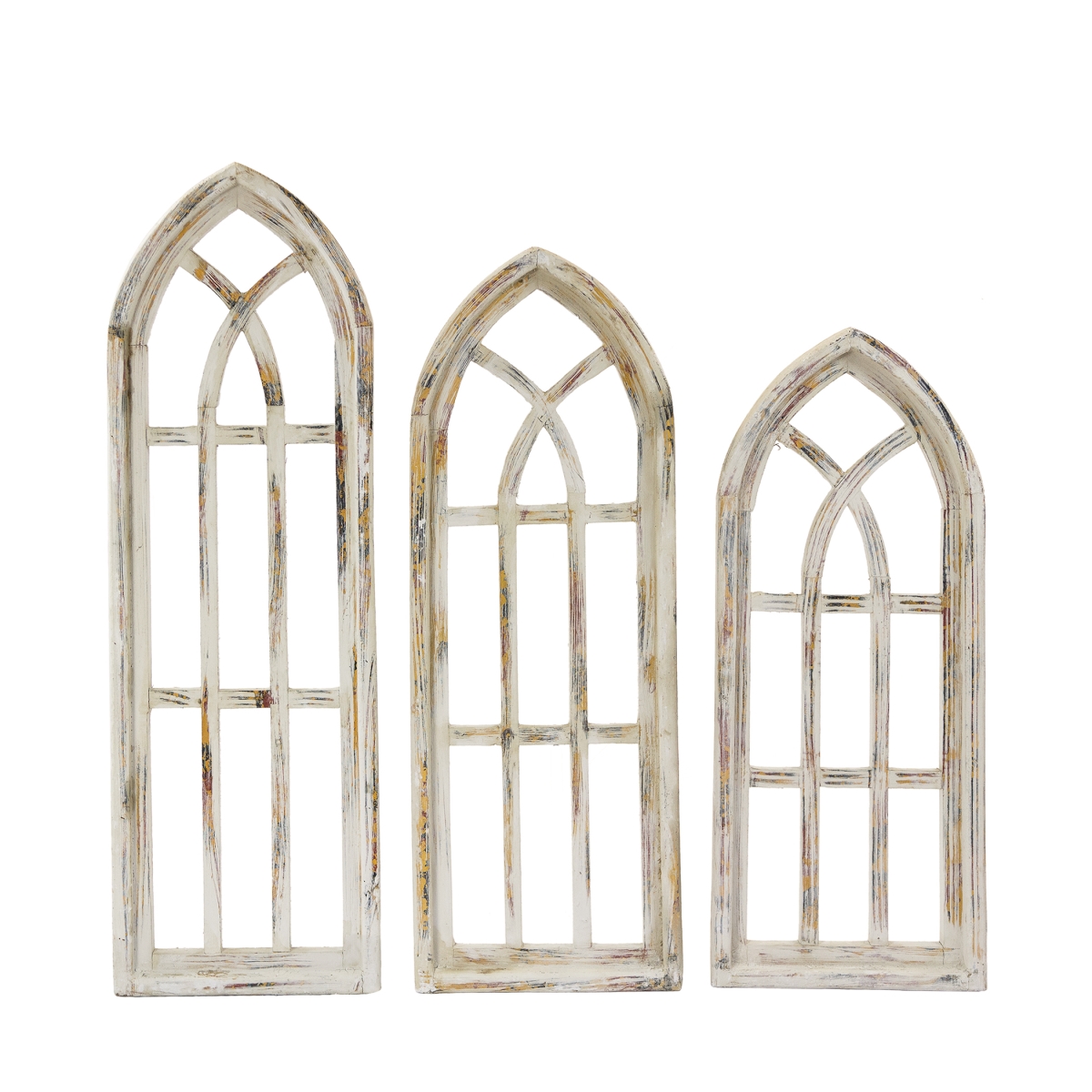 12421 Gothic Church Window Wall Accent - 3 Piece
