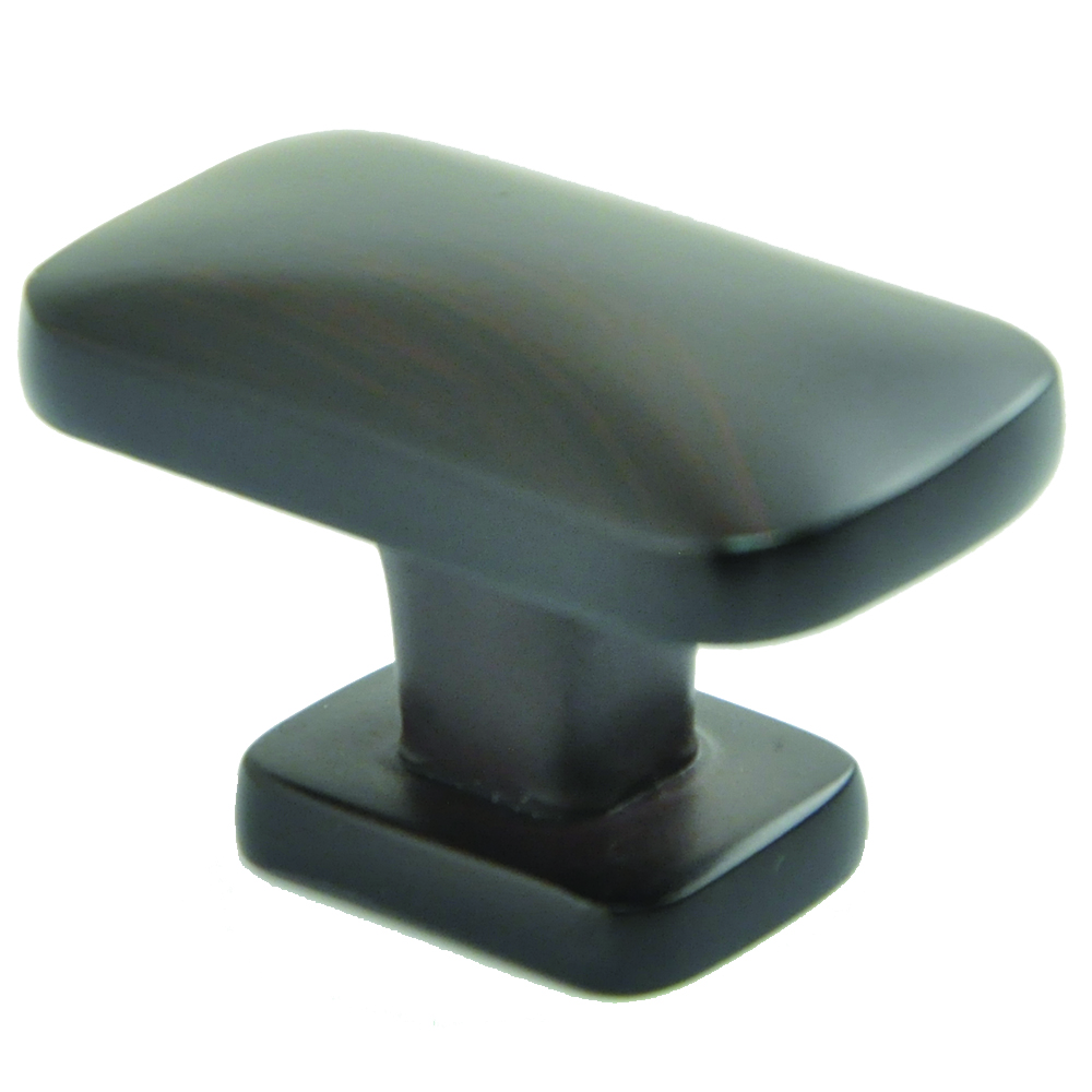 902orb 1.5 X 0.88 In. Rectangle Knob, Oil Rubbed Bronze