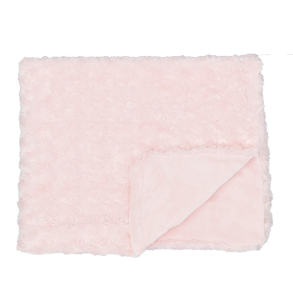 1792 Curly Plush Blanket, Pink