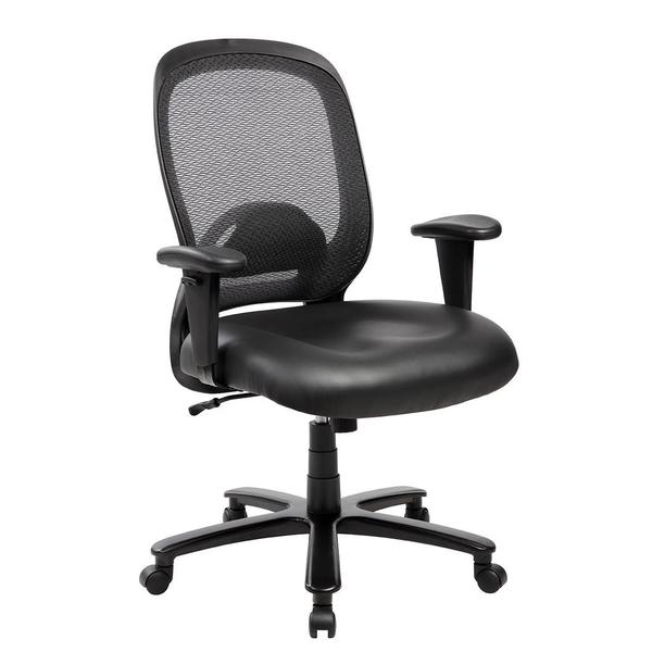 Rta-5006-bk Comfy Big & Tall Office Computer Chair - 43.5-47.25 X 28.25 X 30.25 In.