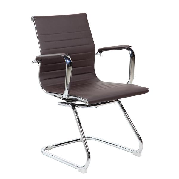 Rta-4602v-ch Modern Visitor Office Chair, Chocolate - 25 X 23 X 21 In.