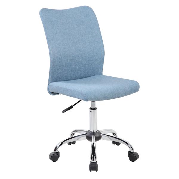 Rta-k462-blj Modern Armless Task Chair, Blue Jean - 35.5-40.25 X 20.5 X 22.5 In.