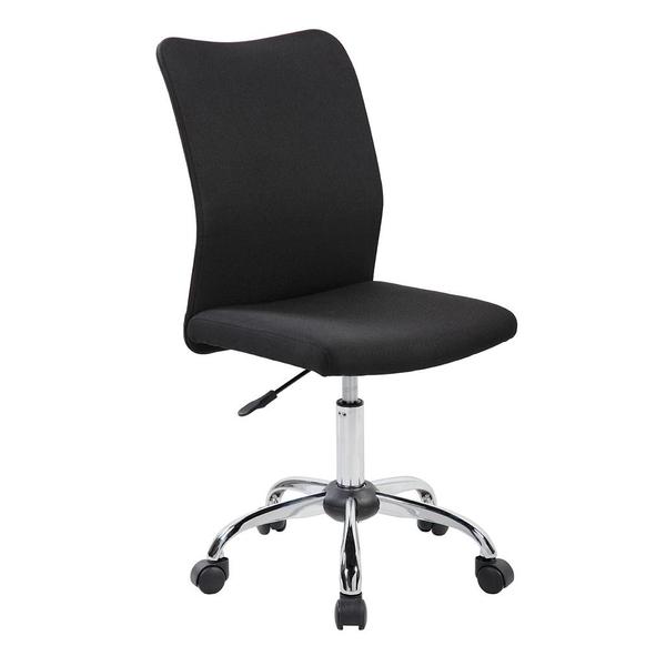 Rta-k462-bk Modern Armless Task Chair, Black - 35.5-40.25 X 20.5 X 22.5 In.