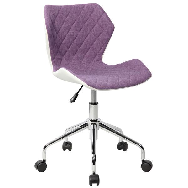 Rta-3236-ppl Modern Height Adjustable Office Task Chair, Purple - 30.75-34.5 X 21 X 21.5 In.