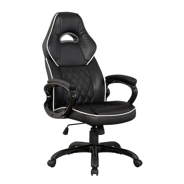 Rta-3528-bk High Back Executive Sport Race Office Chair, Black - 46.75-49.5 X 26.5 X 27 In.