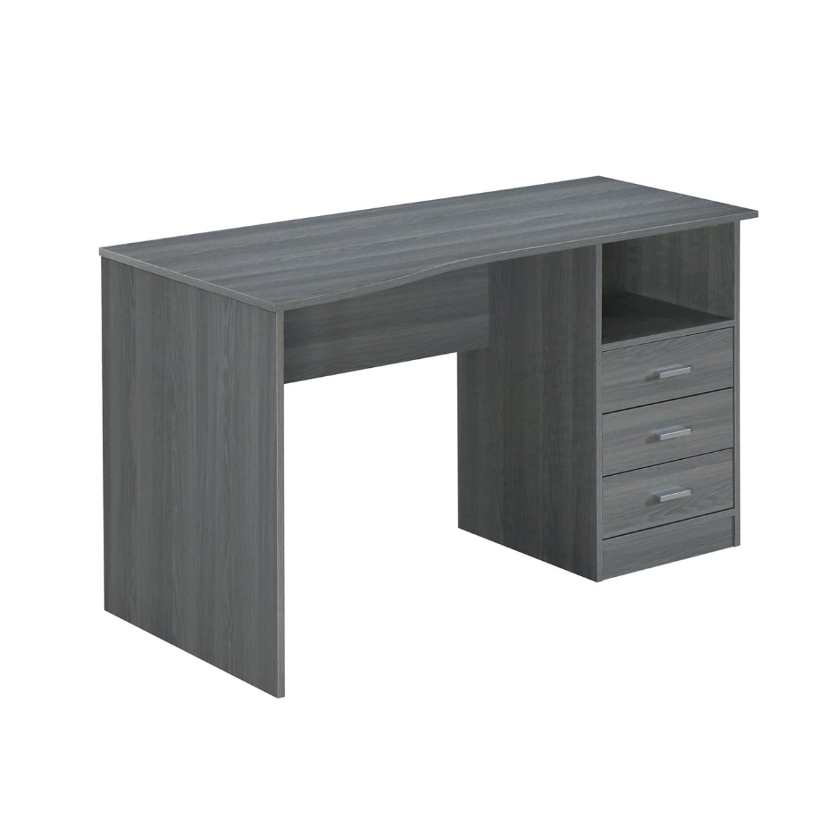 Rta-8404-gry Classic Computer Desk With Multiple Drawers, Grey