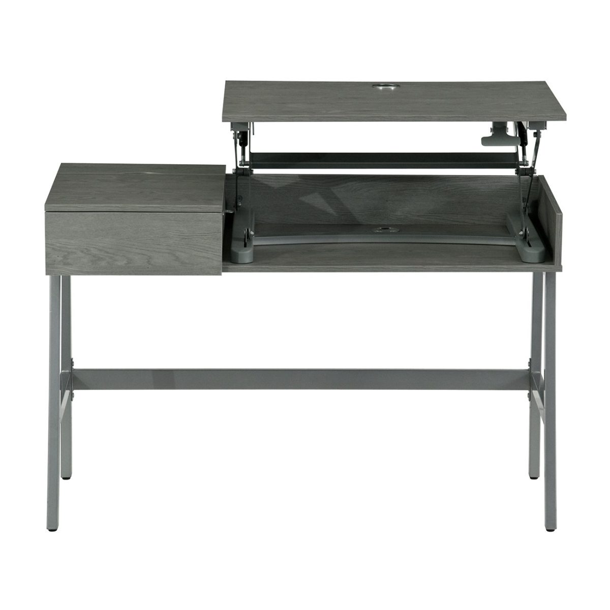 Rta-3841su-gry Pneumatic Height Adjustable Standing Desk, Grey