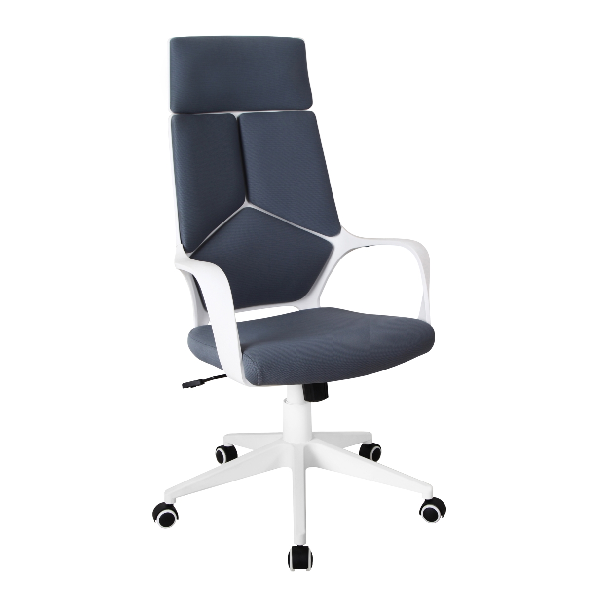 Rta-2023-gry Modern Studio Office Chair, Grey & White
