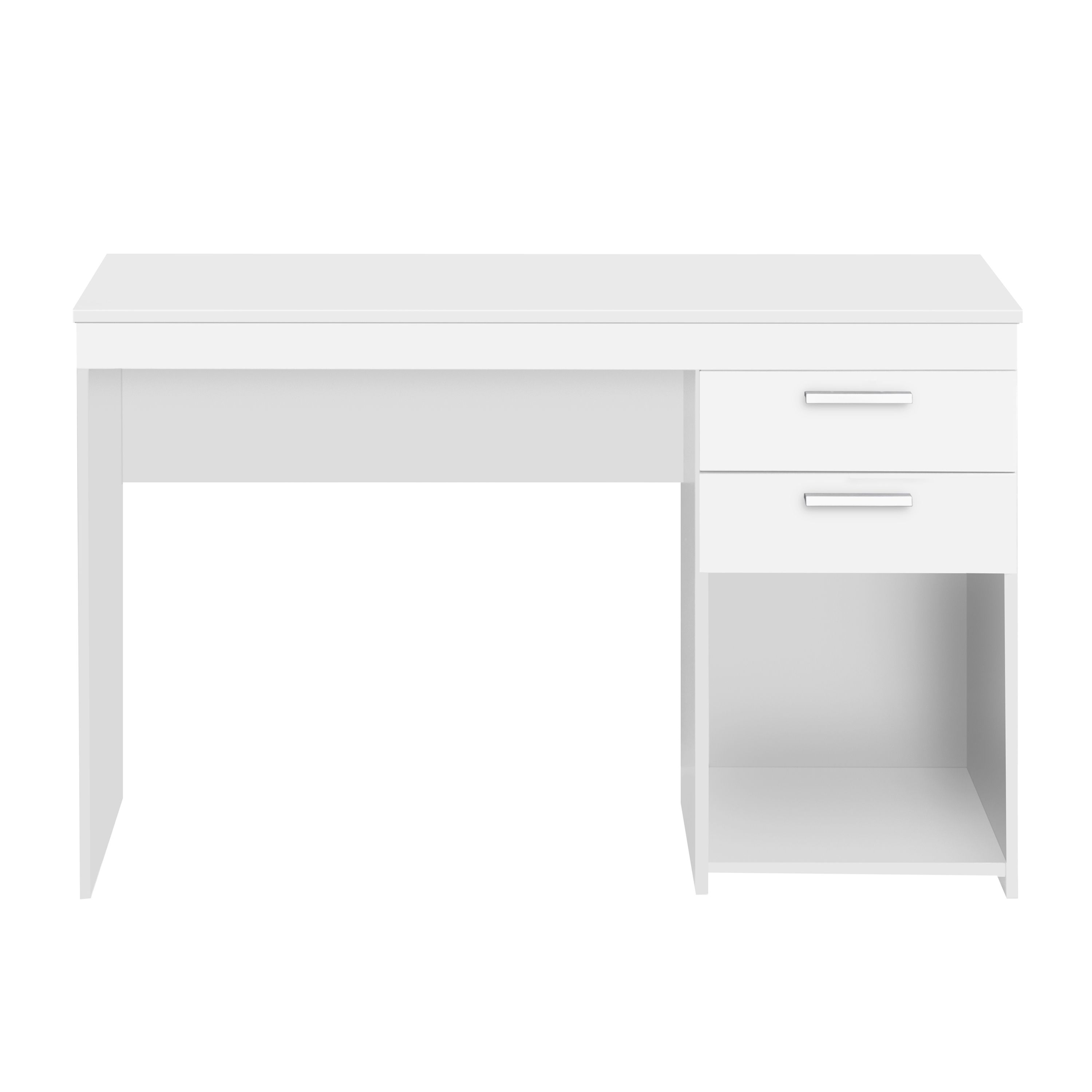 RTA-913D-WHT Home Office Workstation with Storage, White