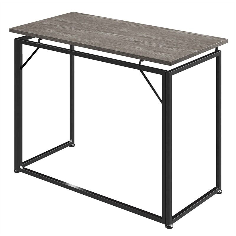 RTA-15FLD-GRY Space Saving Folding Desk, Gray