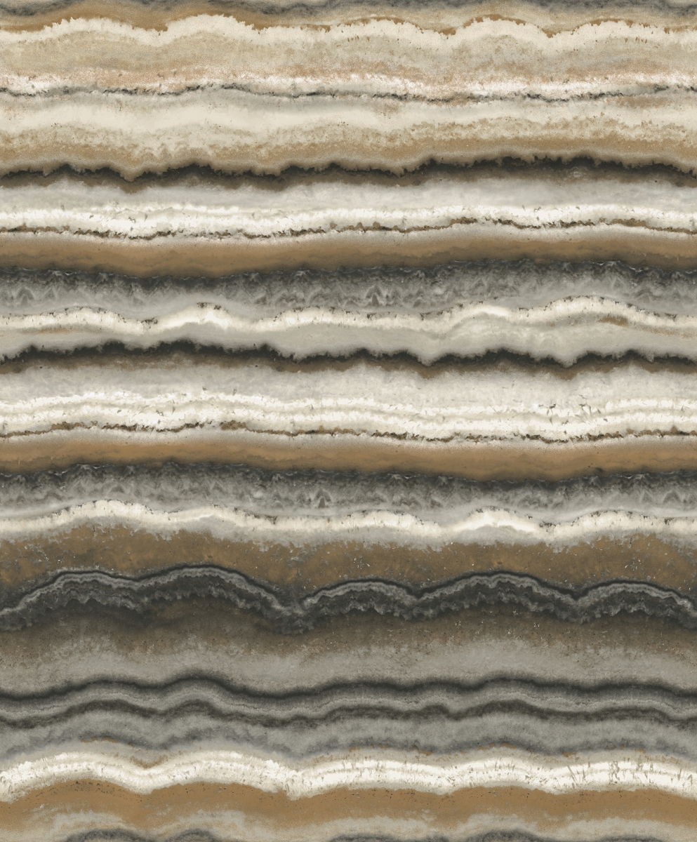 903906 Mineral Non-woven Wallpaper, Charcoal & Gold