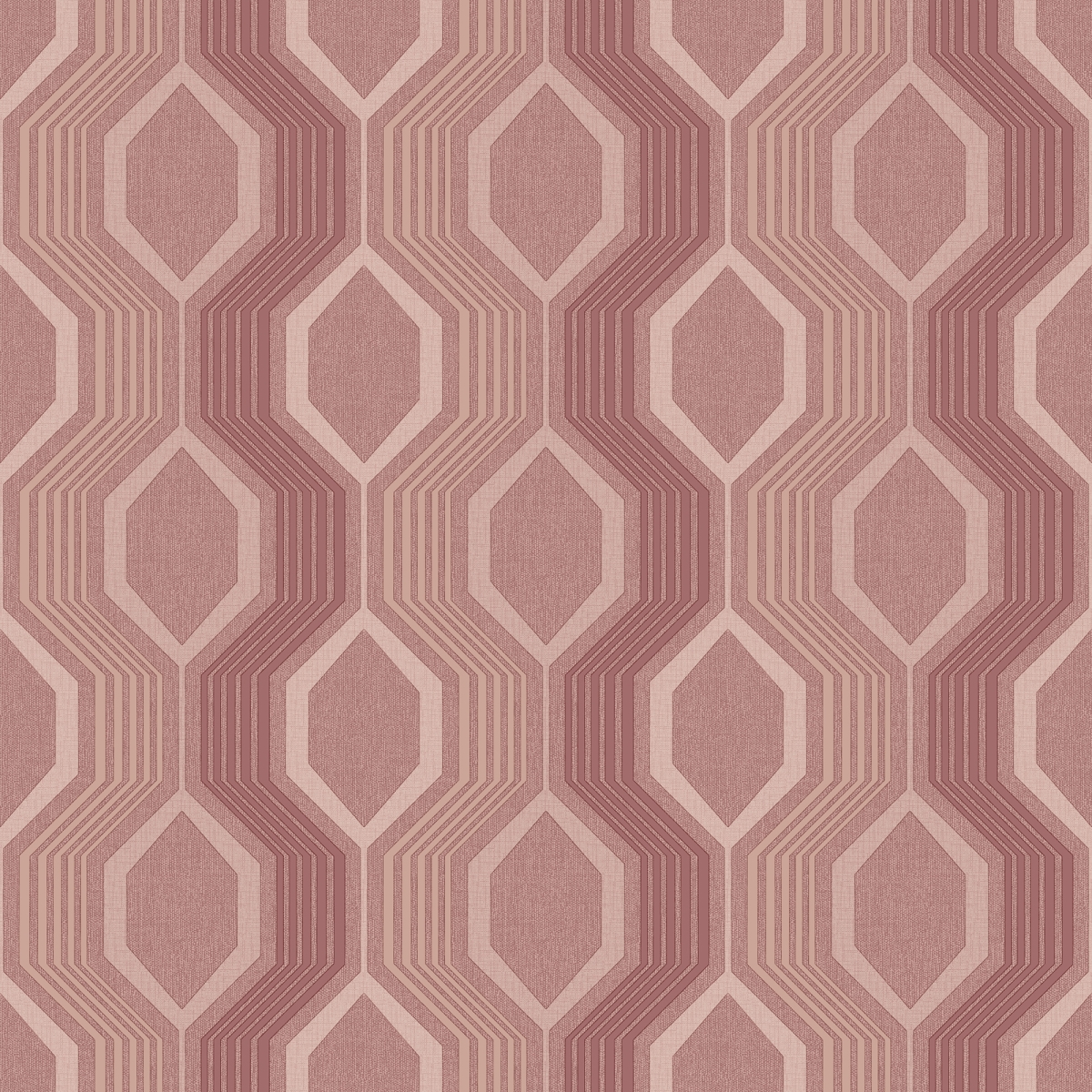 904906 Hexagon Dusky Non-woven Wallpaper, Pink