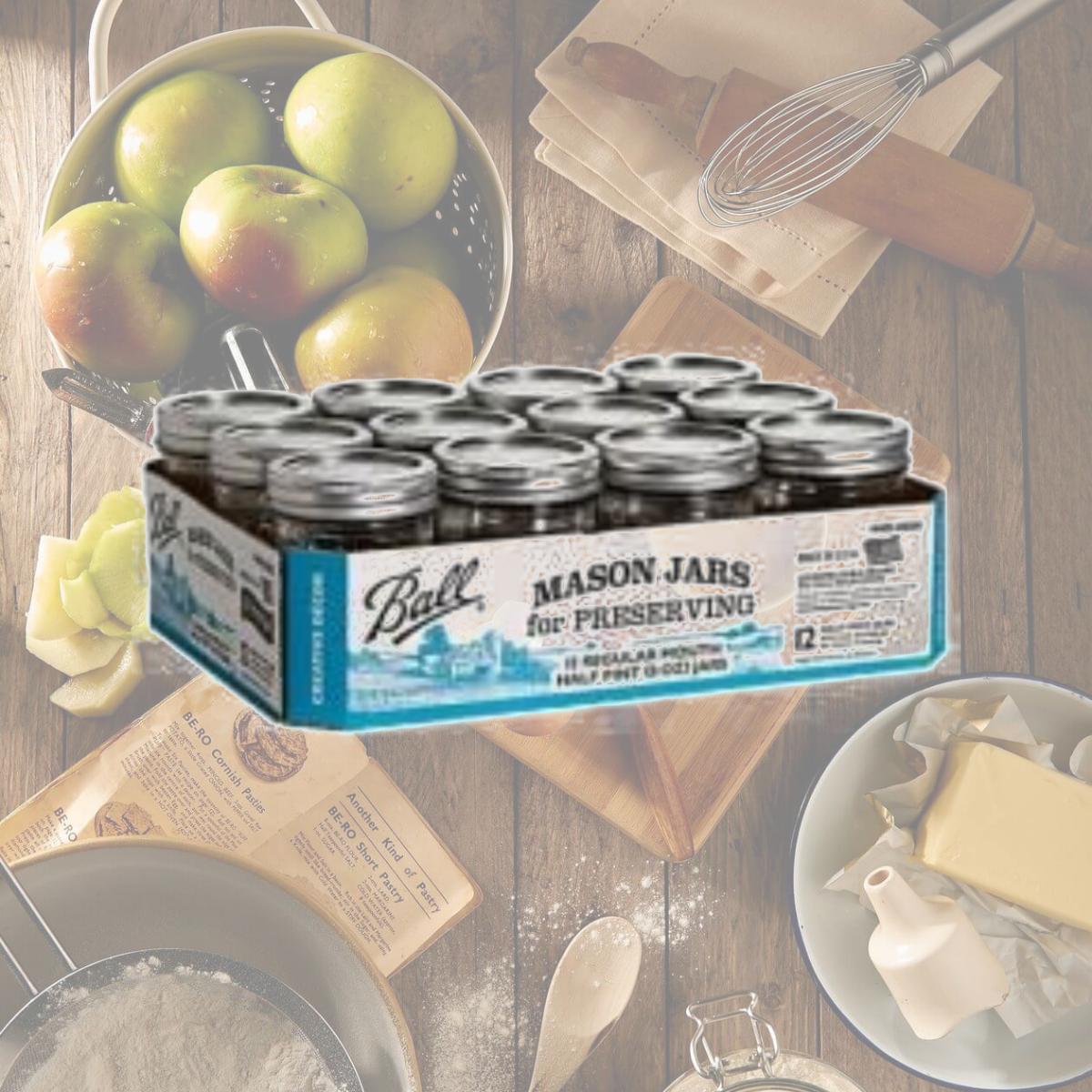 Picture of Ball Canning Regular Mouth Half Pint Canning Jar 8 Oz. 12-Count