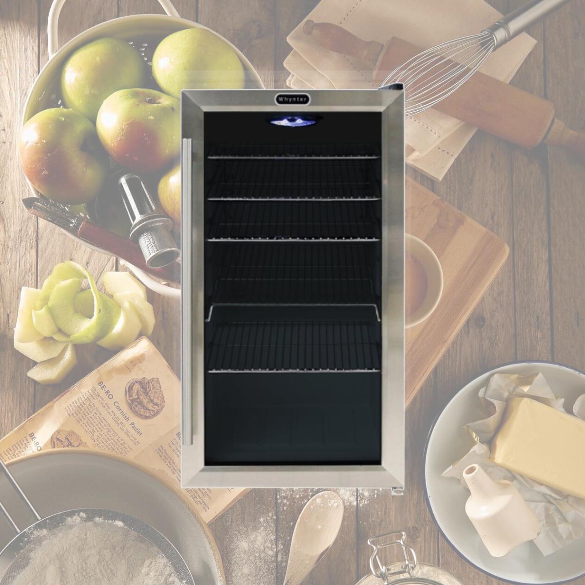 Picture of Whynter BR-130SB Beverage Refrigerator with Internal Fan- Stainless Steel