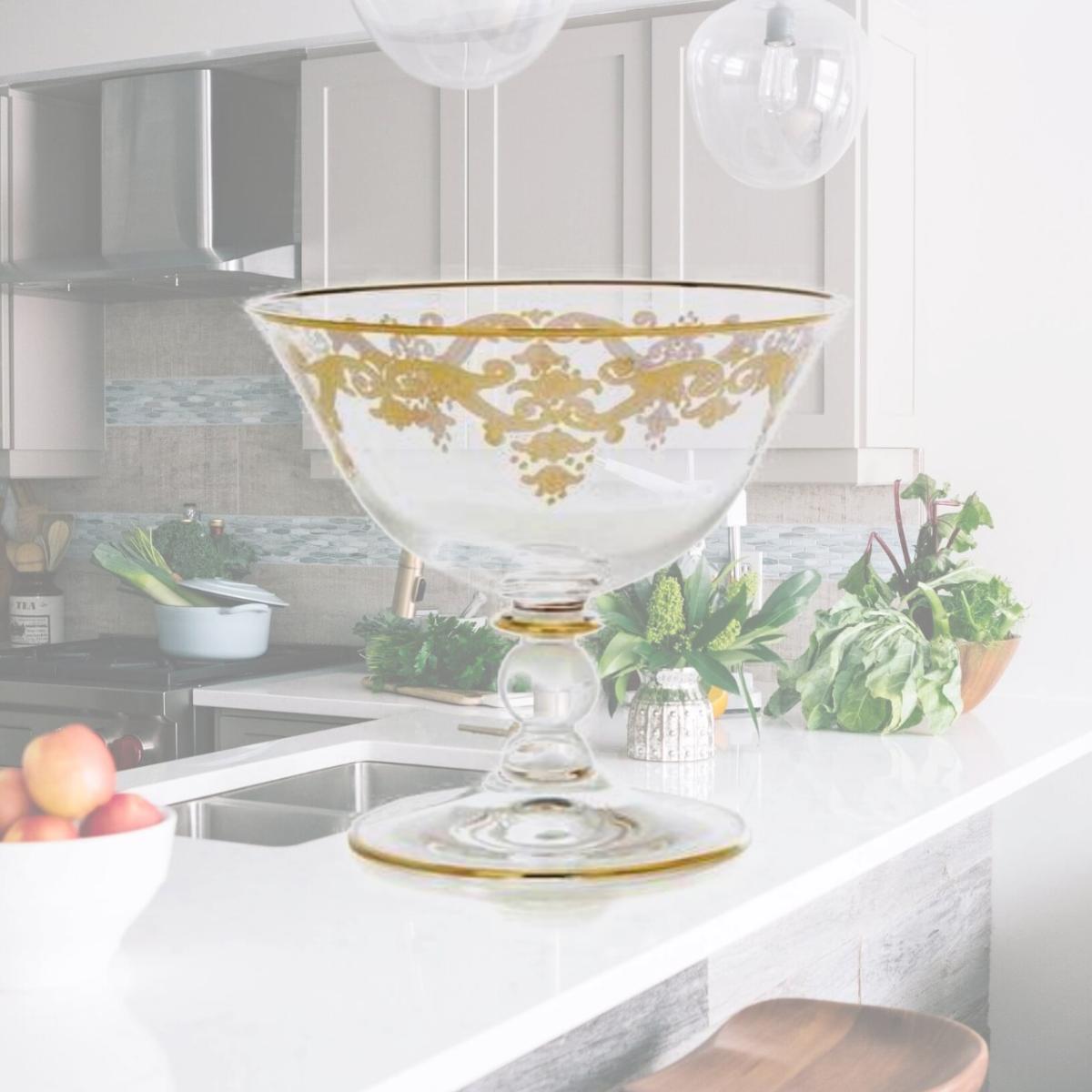 Picture of Classic Touch dTcor CBG310 5 in. Serving Bowl with 24k Gold Artwork