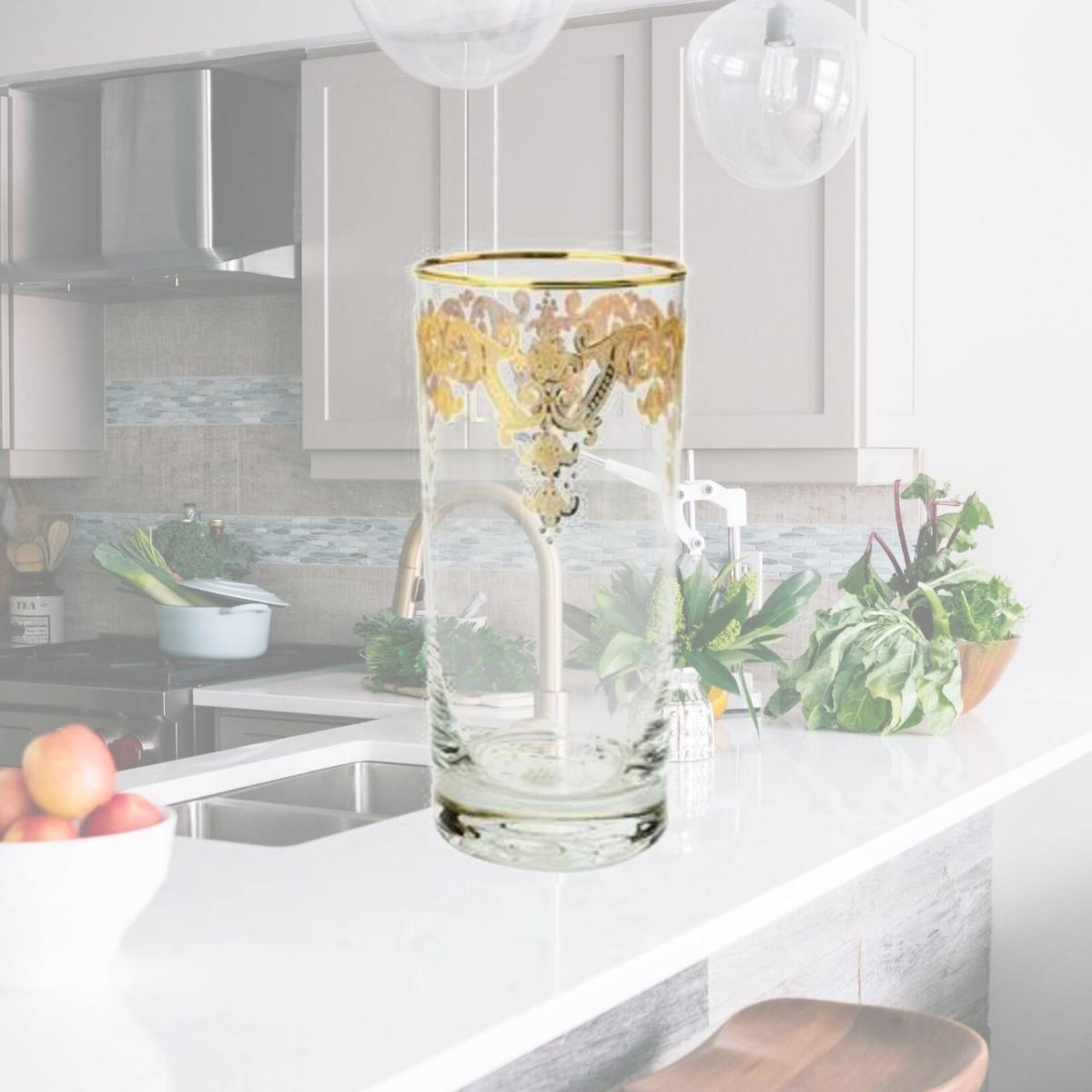 Picture of Classic Touch dTcor CWG310 Tumblers with 24k Gold Artwork, Set of 6