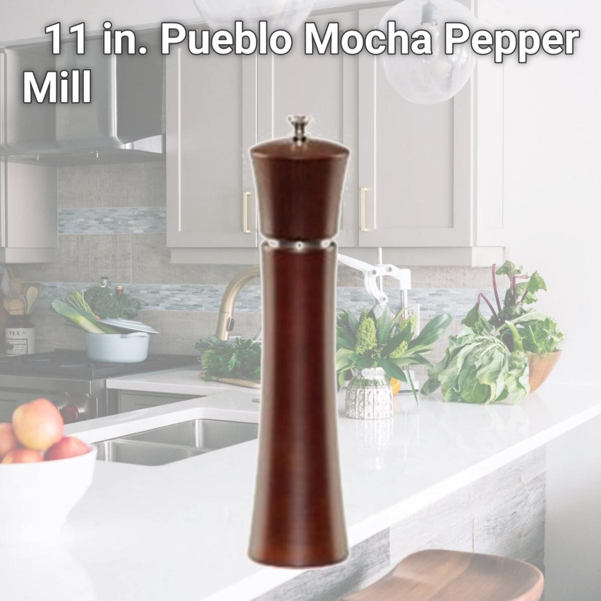 Picture of Chef Specialties Company 11880 11 in. Pueblo Mocha Pepper Mill