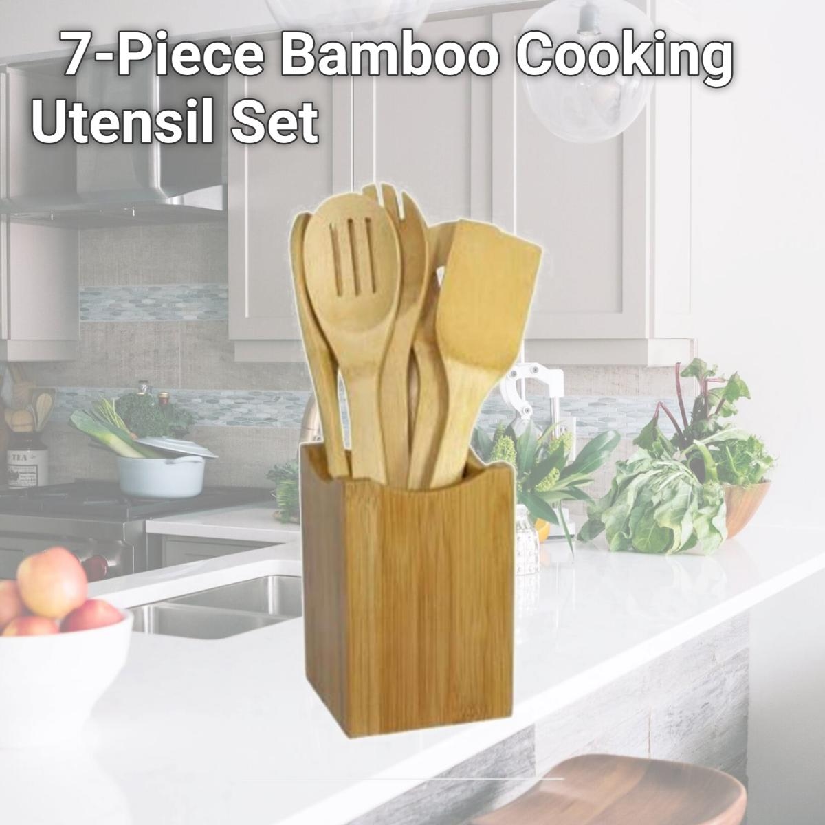Picture of Oceanstar Design KT1279 7-Piece Bamboo Cooking Utensil Set