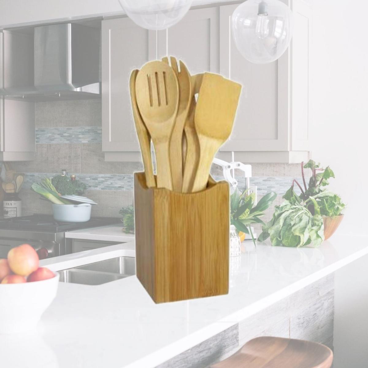 Picture of Oceanstar Design KT1279 7-Piece Bamboo Cooking Utensil Set