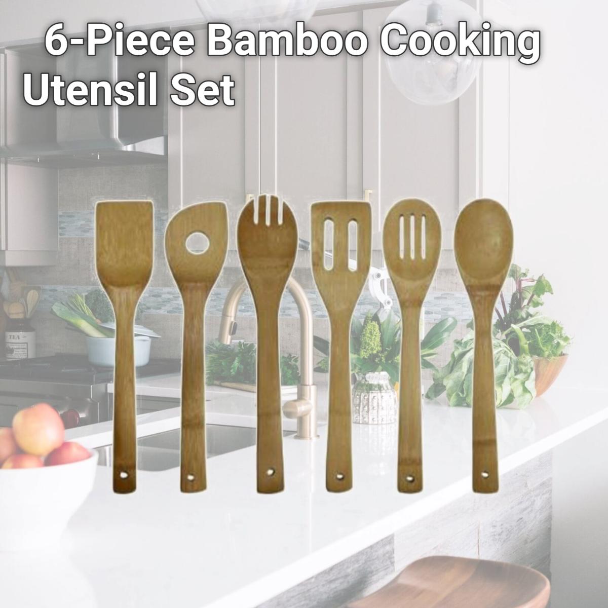 Picture of Oceanstar Design KT1286 6-Piece Bamboo Cooking Utensil Set