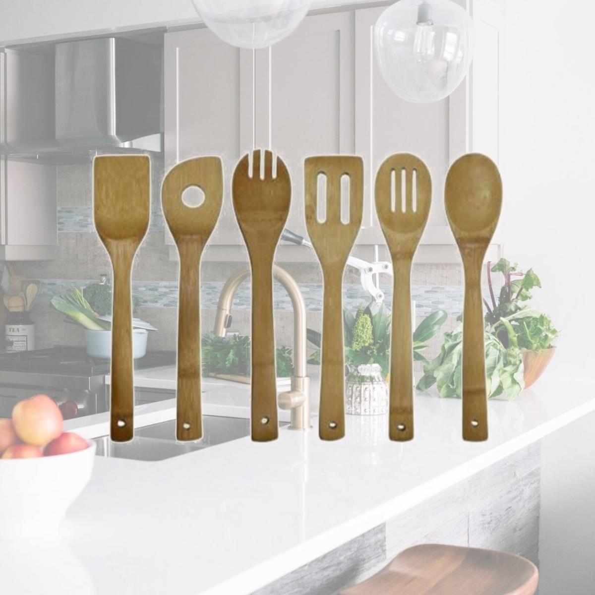 Picture of Oceanstar Design KT1286 6-Piece Bamboo Cooking Utensil Set