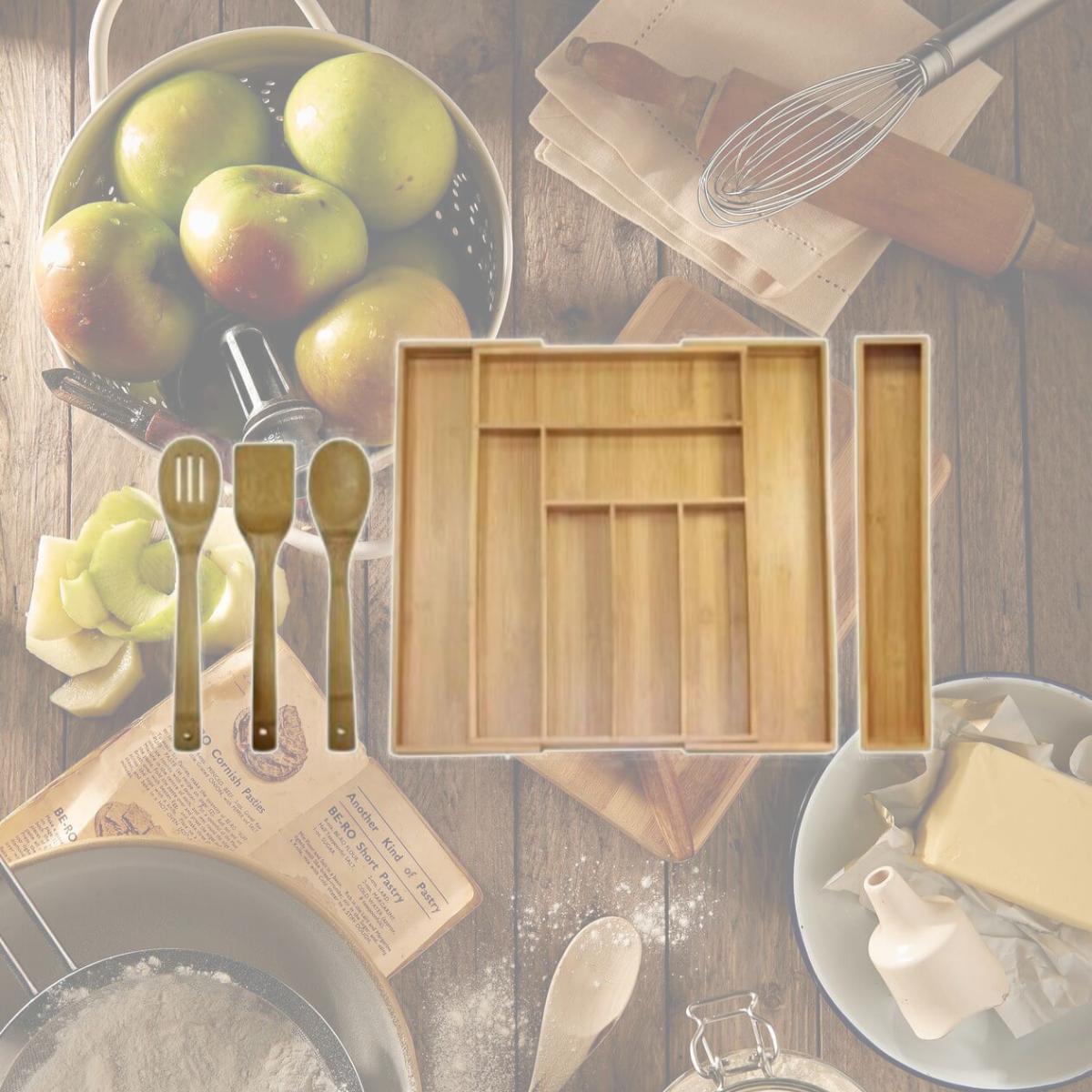 Picture of Oceanstar Design KT1293 5-Piece Utensil Drawer Organizer Set