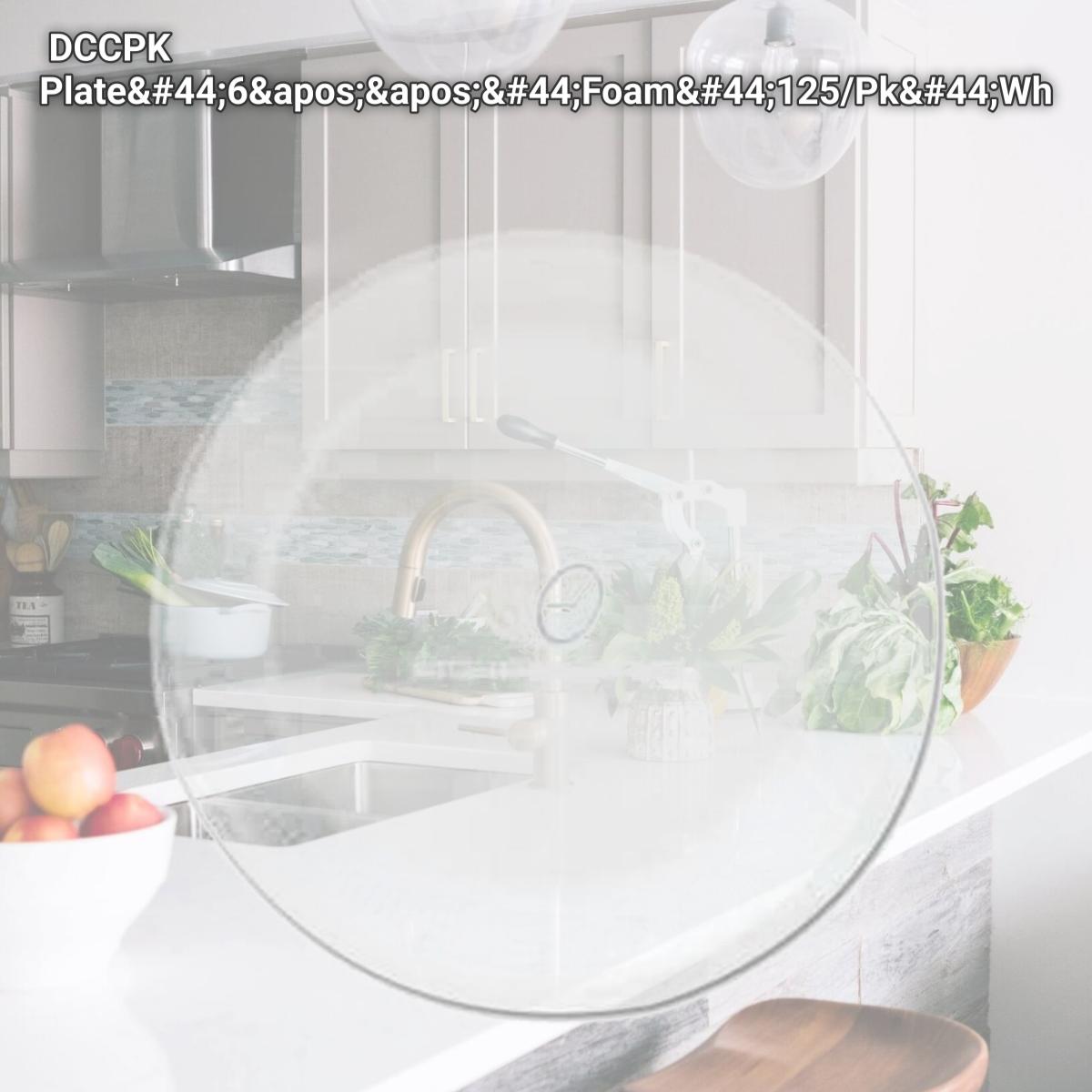 Picture of Solo Cups DCC6PWQRPK Plate,6'',Foam,125/Pk,Wh