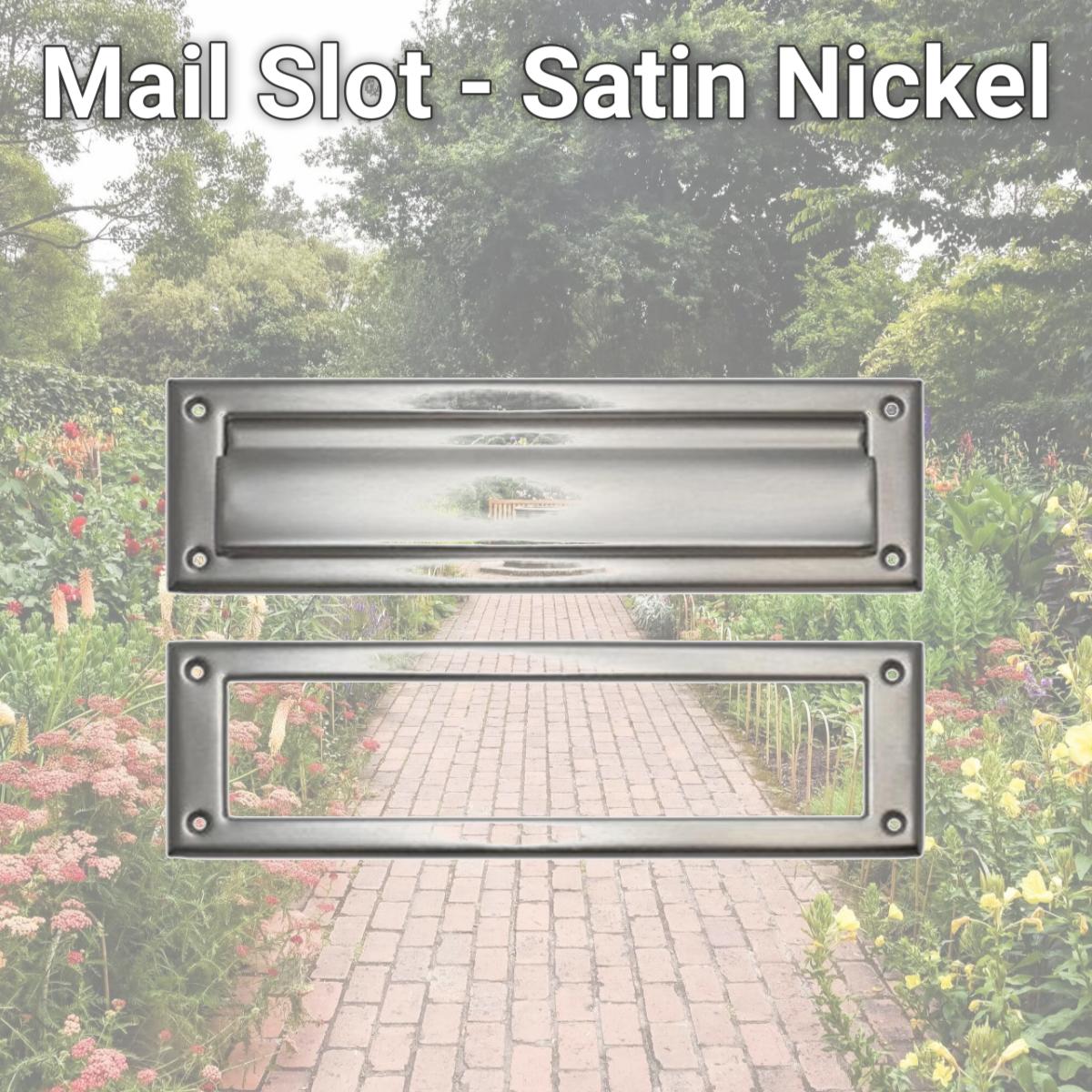 Picture of Brass Accents A07-M0030-619 Mail Slot - Satin Nickel