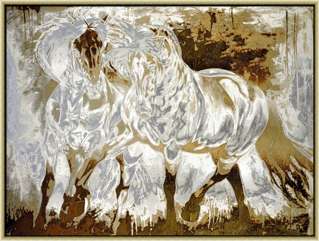 671276flg Horse Shear Iv Wall Art