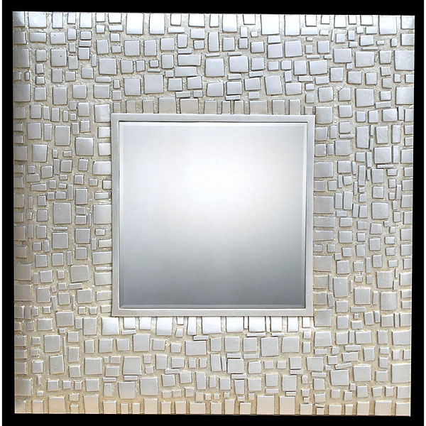 11139518 Random Square Mirror, Silver