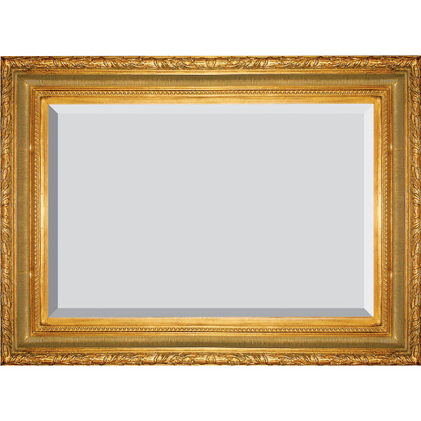 10026589 Large Ribbed Foliate Frame, Gold - 12 X 16ag
