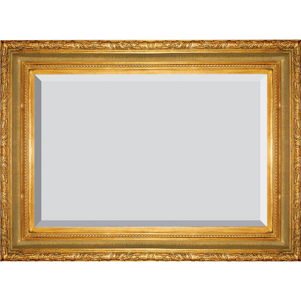 10026706 Large Ribbed Foliate Frame, Gold - 30 X 40ag