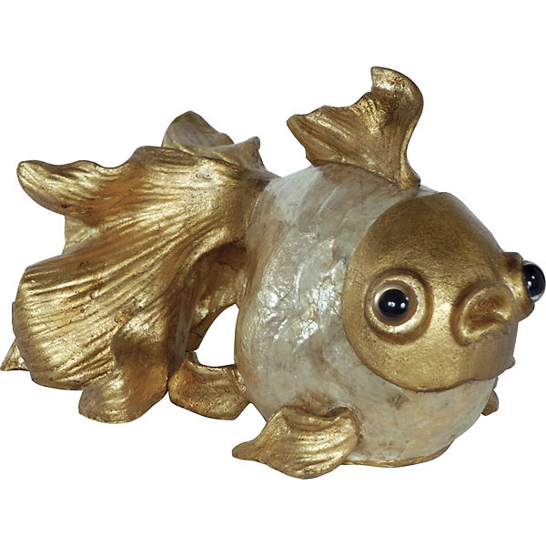 10771415 Golden Capiz Goldfish, Beige