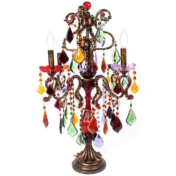 10938060 Milano Candelabra Lamp, Multi Color
