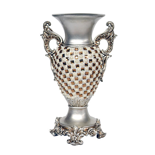 11233547 Primrose Tall Vase, Silver