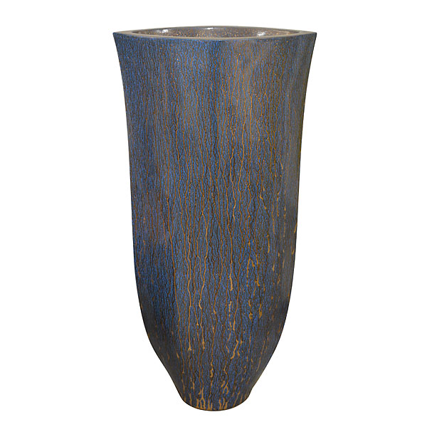 11267940 Cerulean Oval Tall Vase, Multi Color