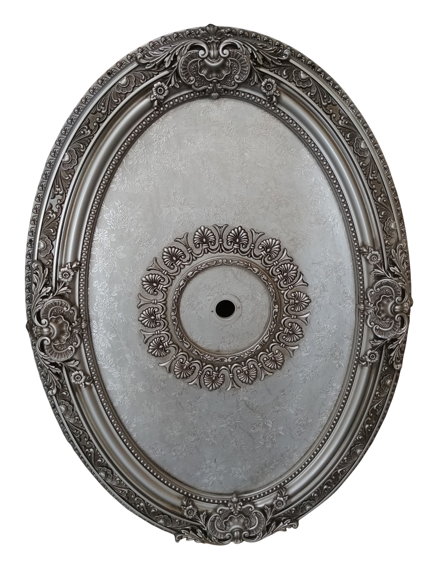 12013957 Ceiling Medallion - Antique Silver - 43 X 2.50 X 32 In.